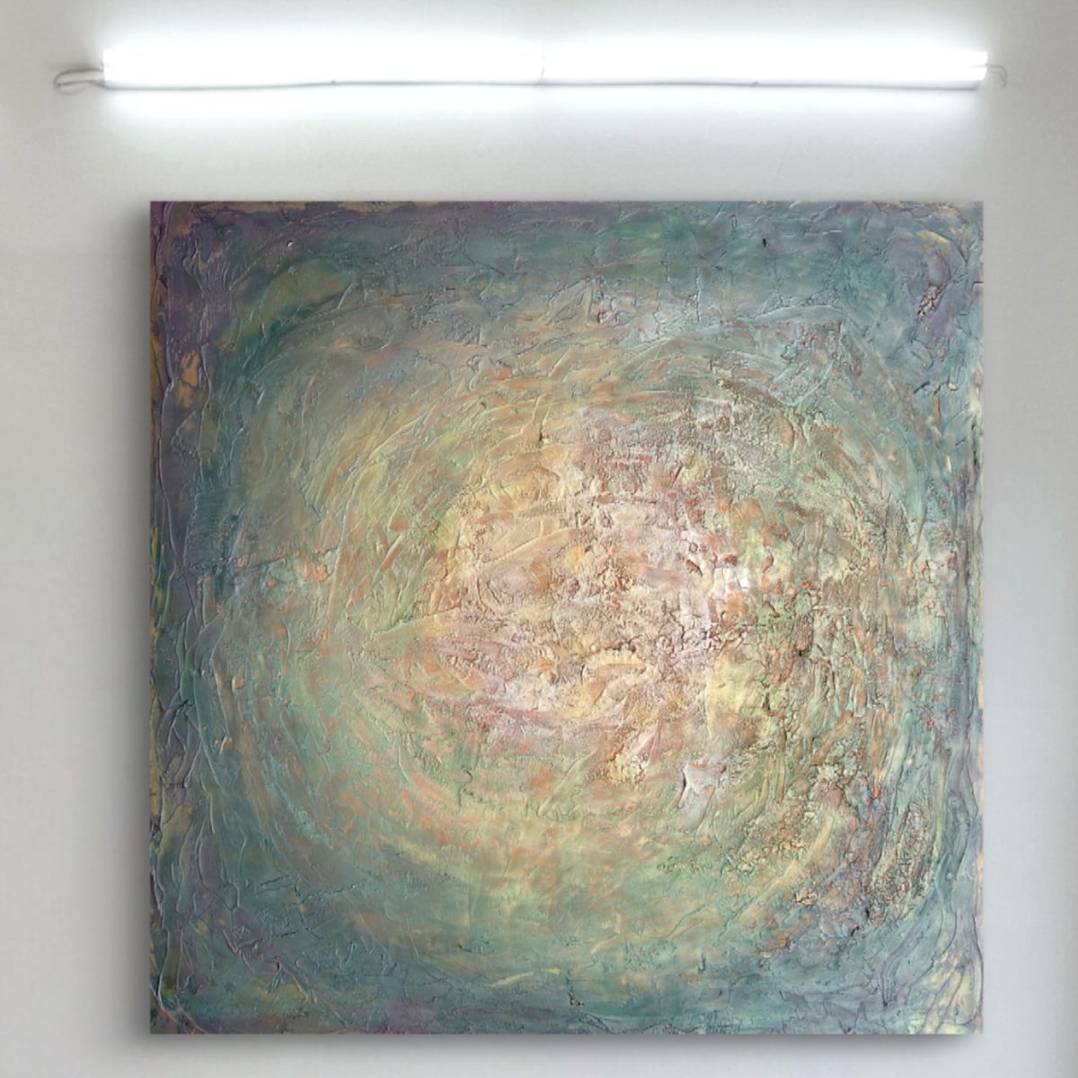 Untitled by Clarisse Noelle — metallic acrylic + joint compound