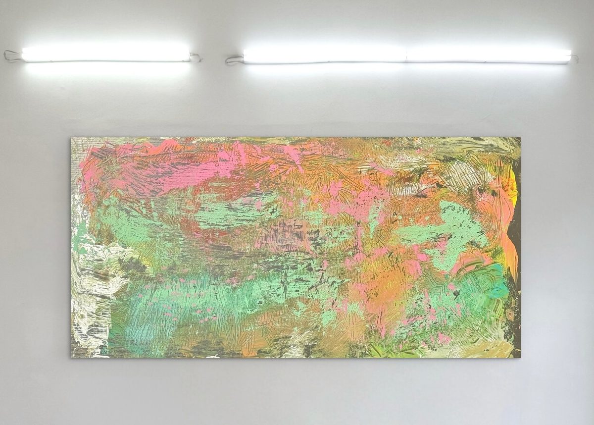 Blitz by Clarisse Noelle — acrylic on upcycled wood