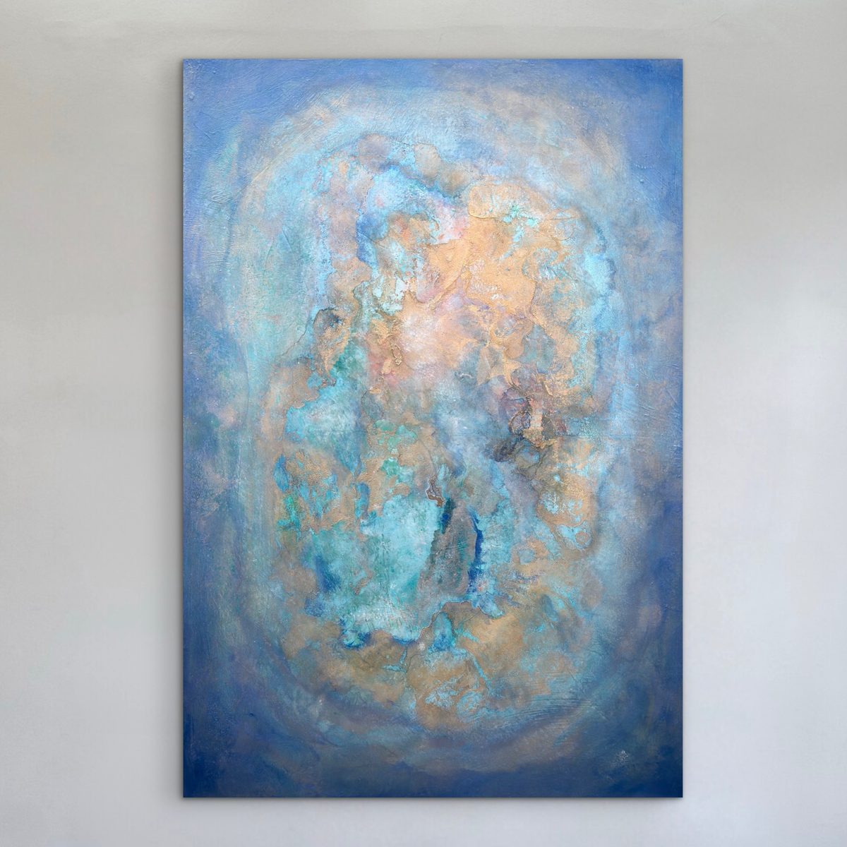 Wayward Son by Clarisse Noelle — metallic acrylic on upcycled canvas