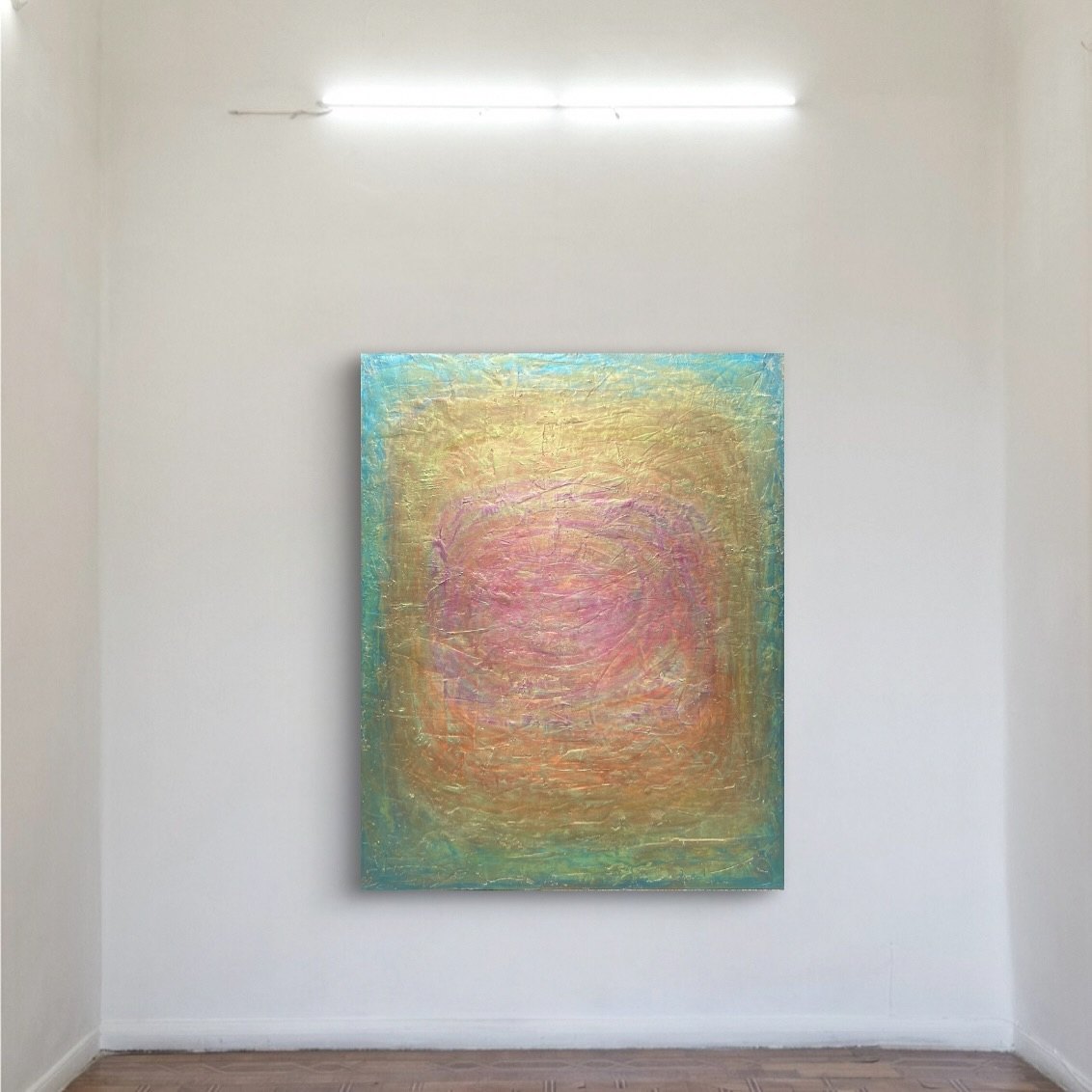 Esperanza by Clarisse Noelle — acrylic + joint compound on up-cycled canvas