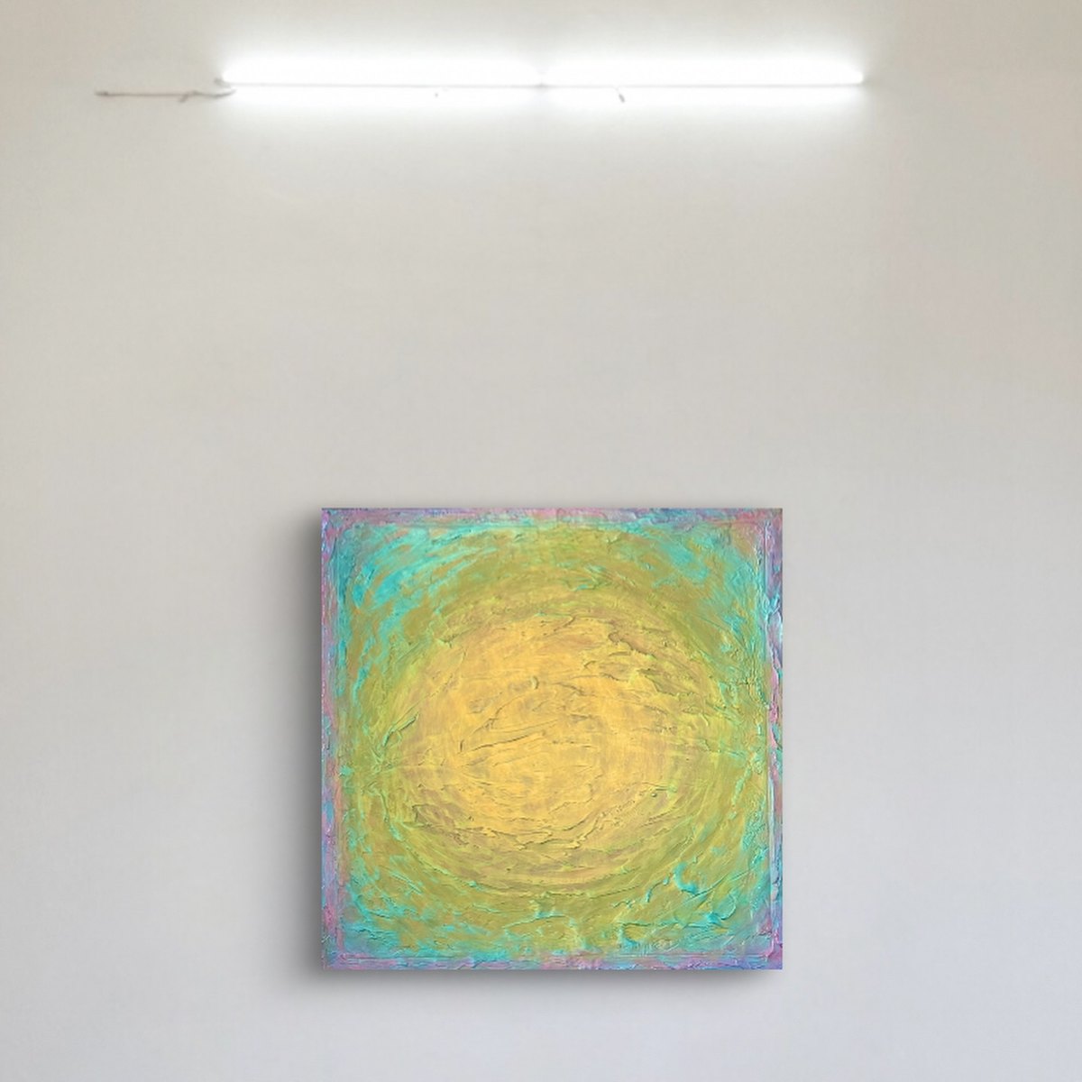 Hunters Moon by Clarisse Noelle — acrylic + joint compound on up-cycled canvas