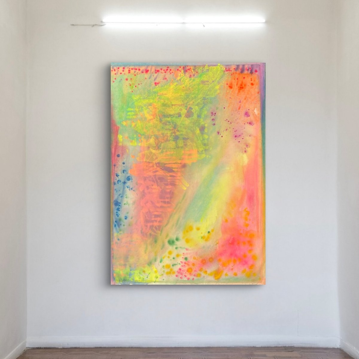 Wild Times by Clarisse Noelle — acrylic, ink + pastels on up-cycled canvas
