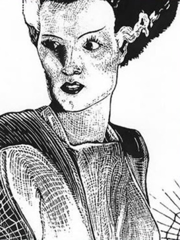 Open Bride of Frankenstein — Ink · Old work